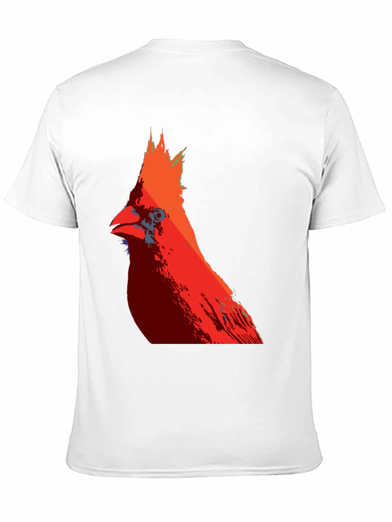 Camiseta Hombre Diseño Cardinal Rojo