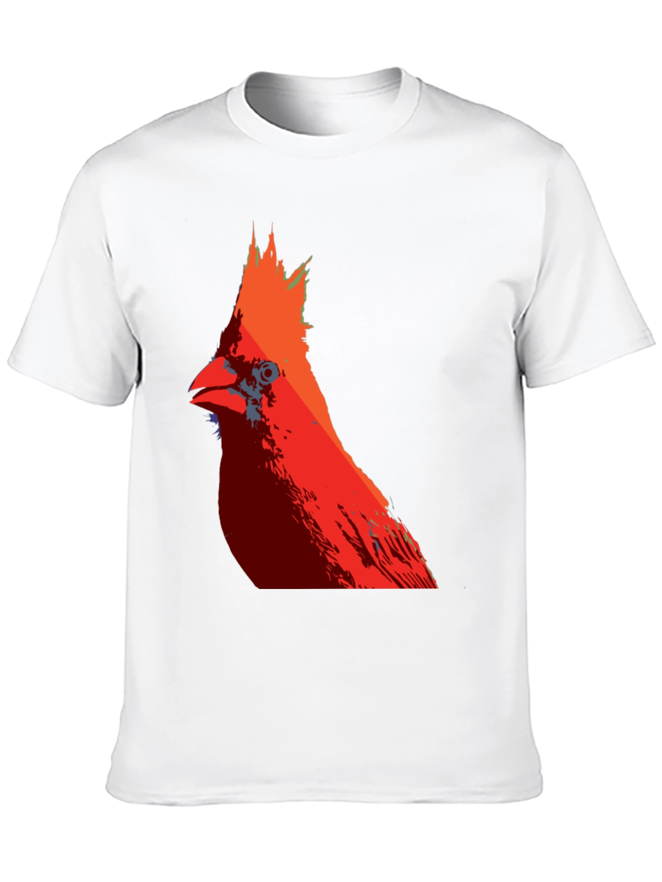Camiseta Hombre Diseño Cardinal Rojo