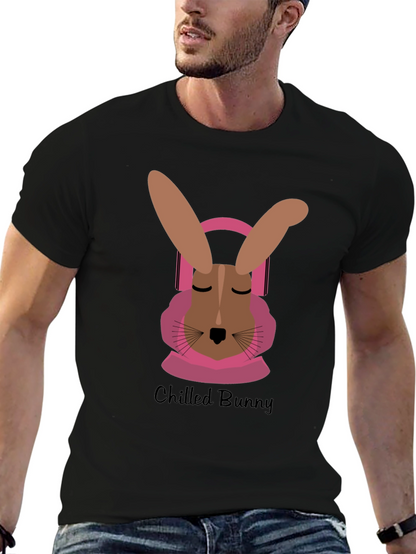 Camiseta Hombre Conejo Relajado