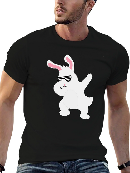 Camiseta Negra con Conejo Dabbing