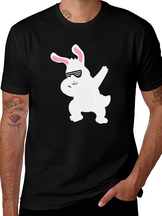 Camiseta Negra con Conejo Dabbing