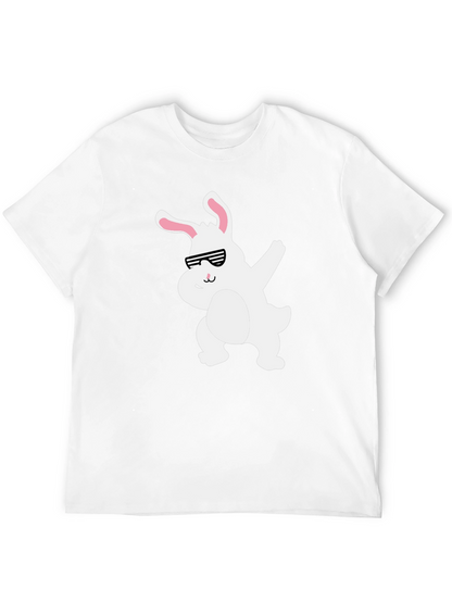 Camiseta Negra con Conejo Dabbing
