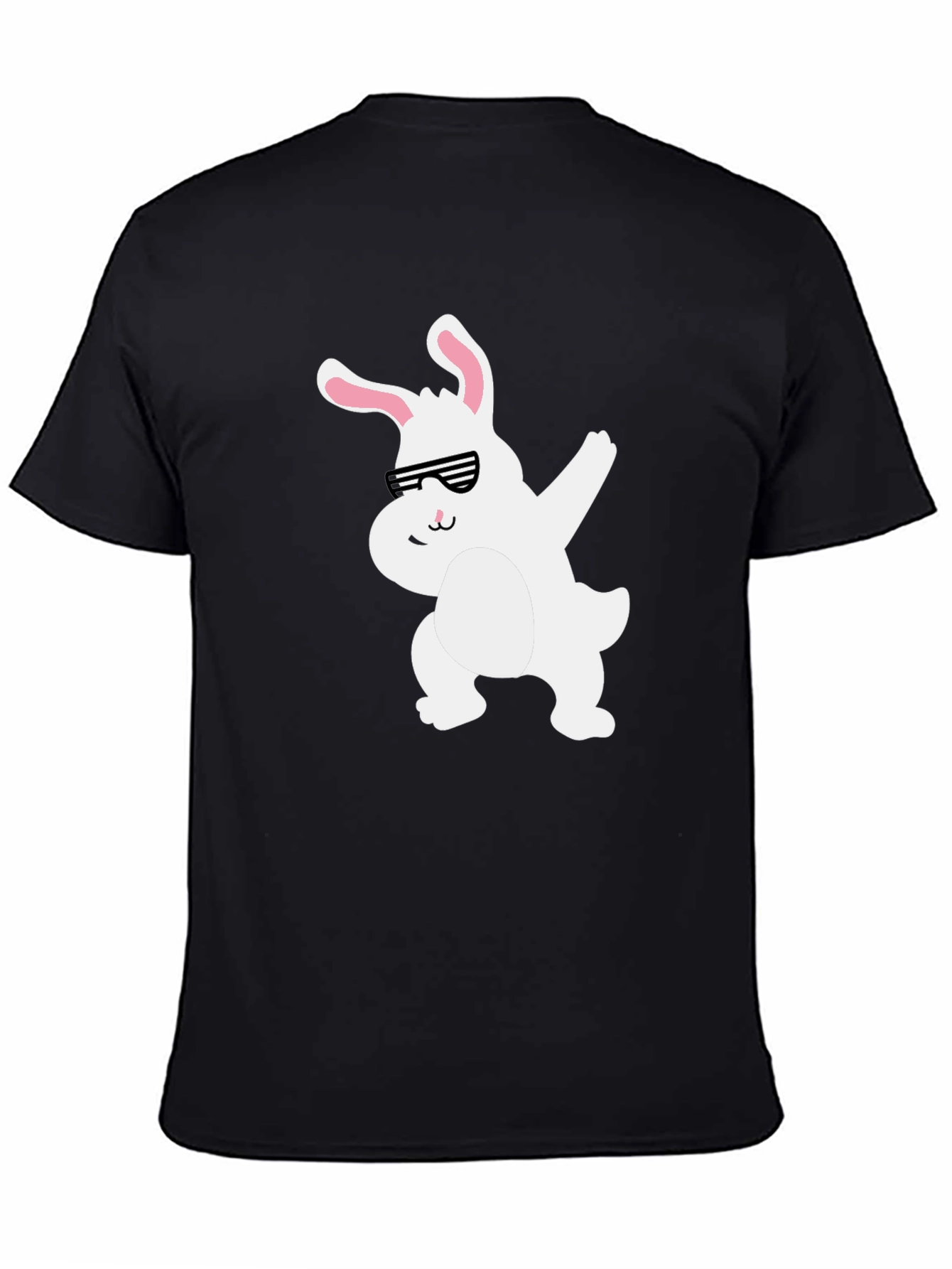 Camiseta Negra con Conejo Dabbing