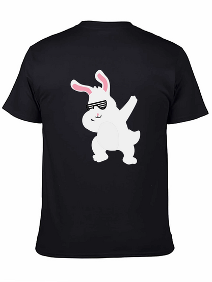 Camiseta Negra con Conejo Dabbing