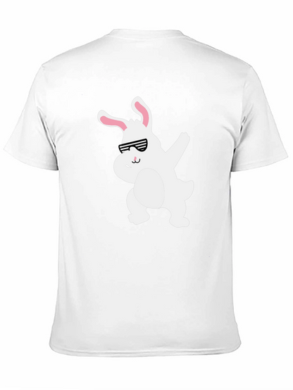 Camiseta Negra con Conejo Dabbing