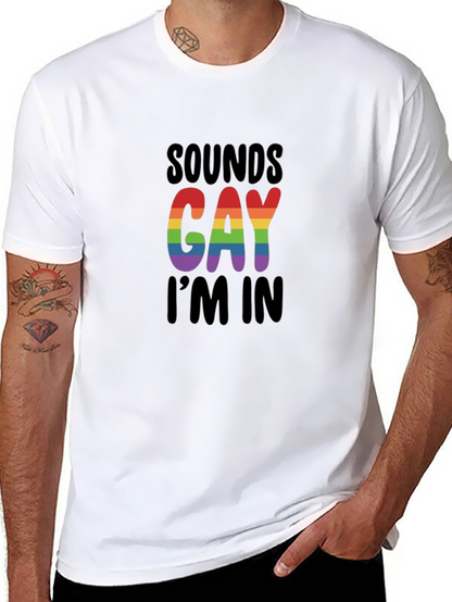 Camiseta Negra Sounds Gay Im In Orgullo LGBTQ+