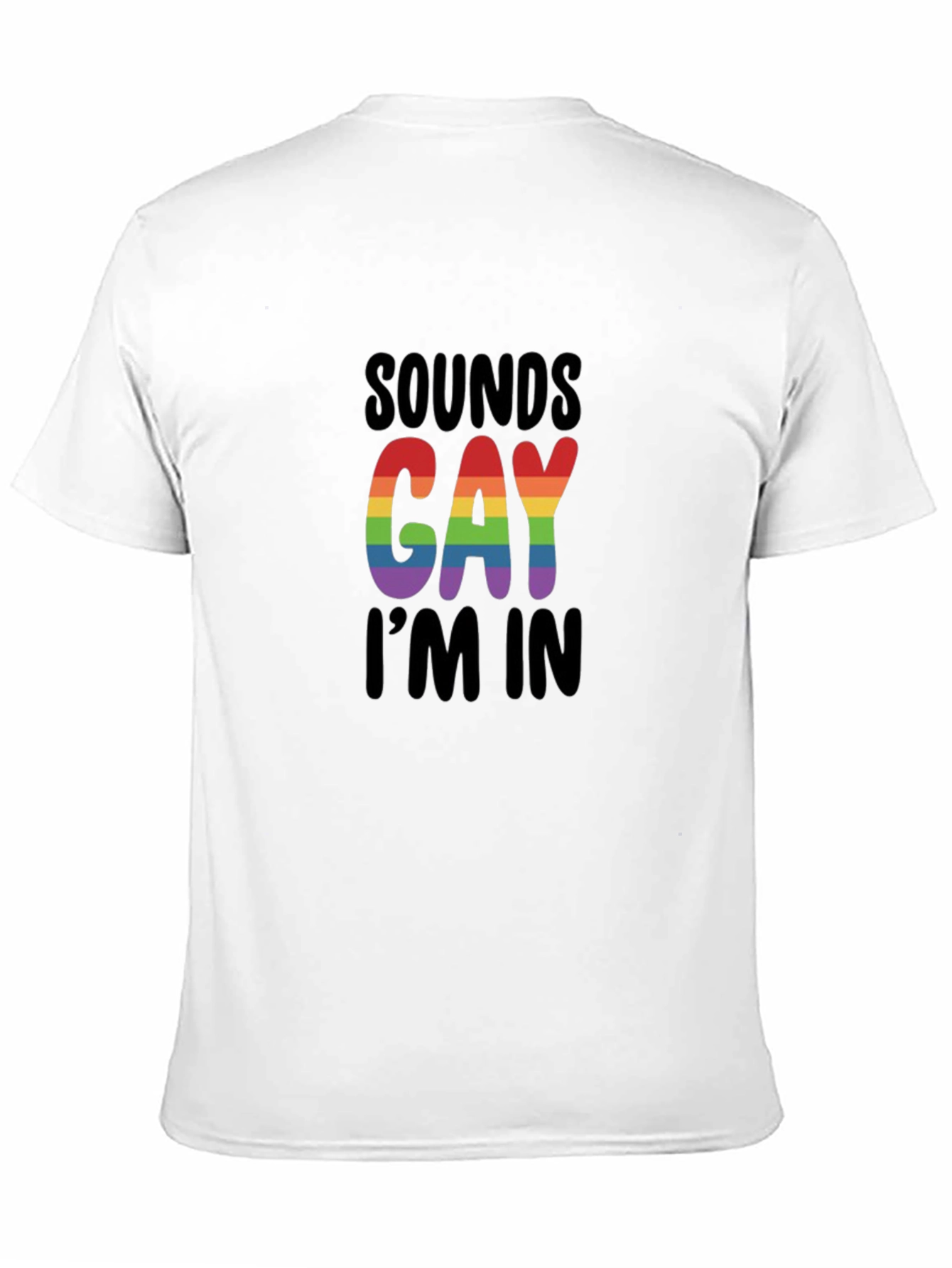Camiseta Negra Sounds Gay Im In Orgullo LGBTQ+