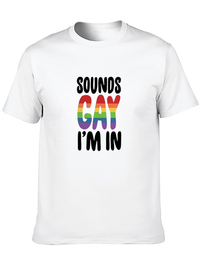 Camiseta Negra Sounds Gay Im In Orgullo LGBTQ+