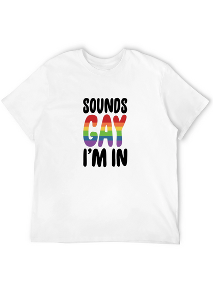 Camiseta Negra Sounds Gay Im In Orgullo LGBTQ+