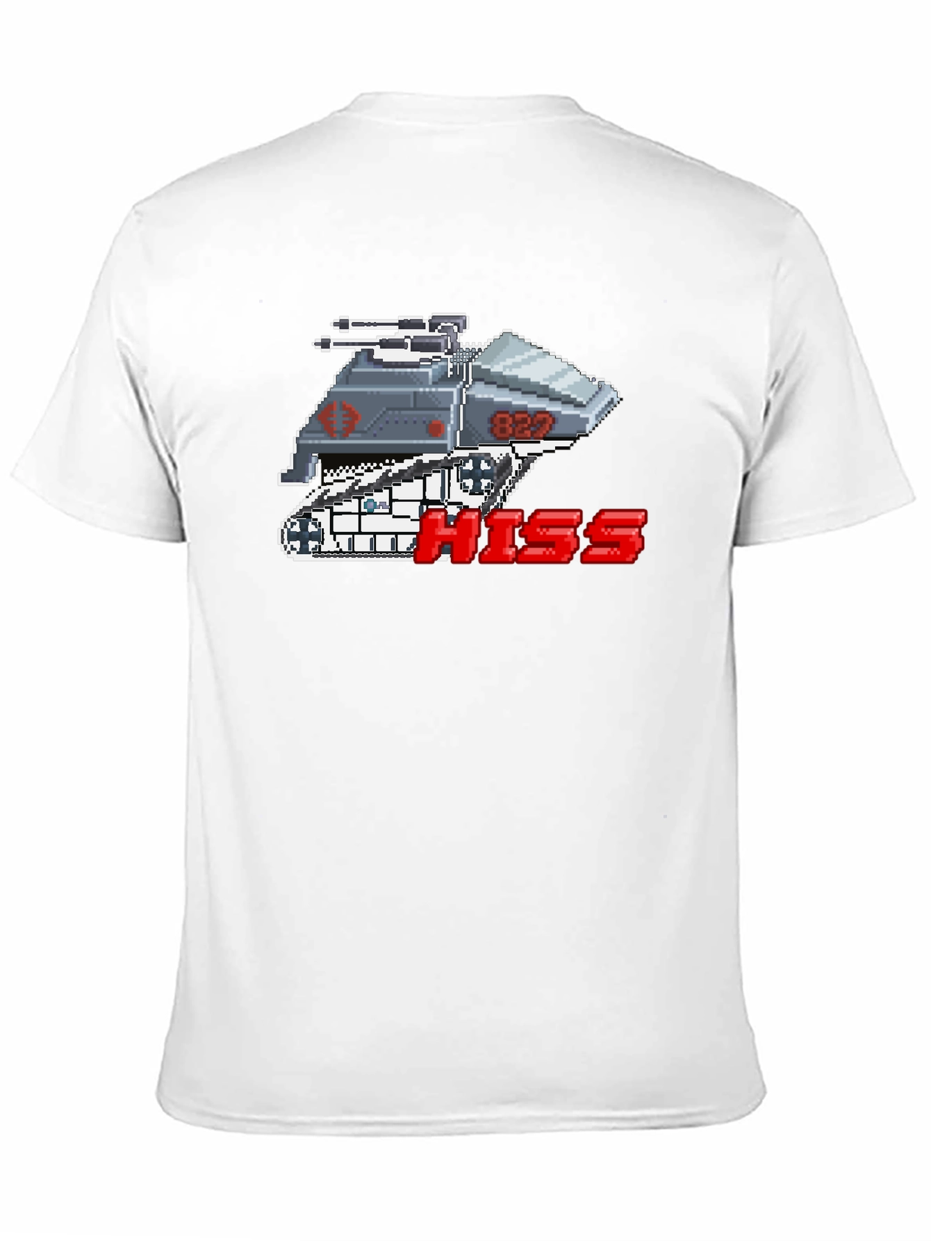 Camiseta Negra Pixelada HISS Cobra para Hombre