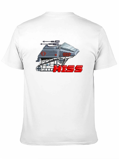 Camiseta Negra Pixelada HISS Cobra para Hombre
