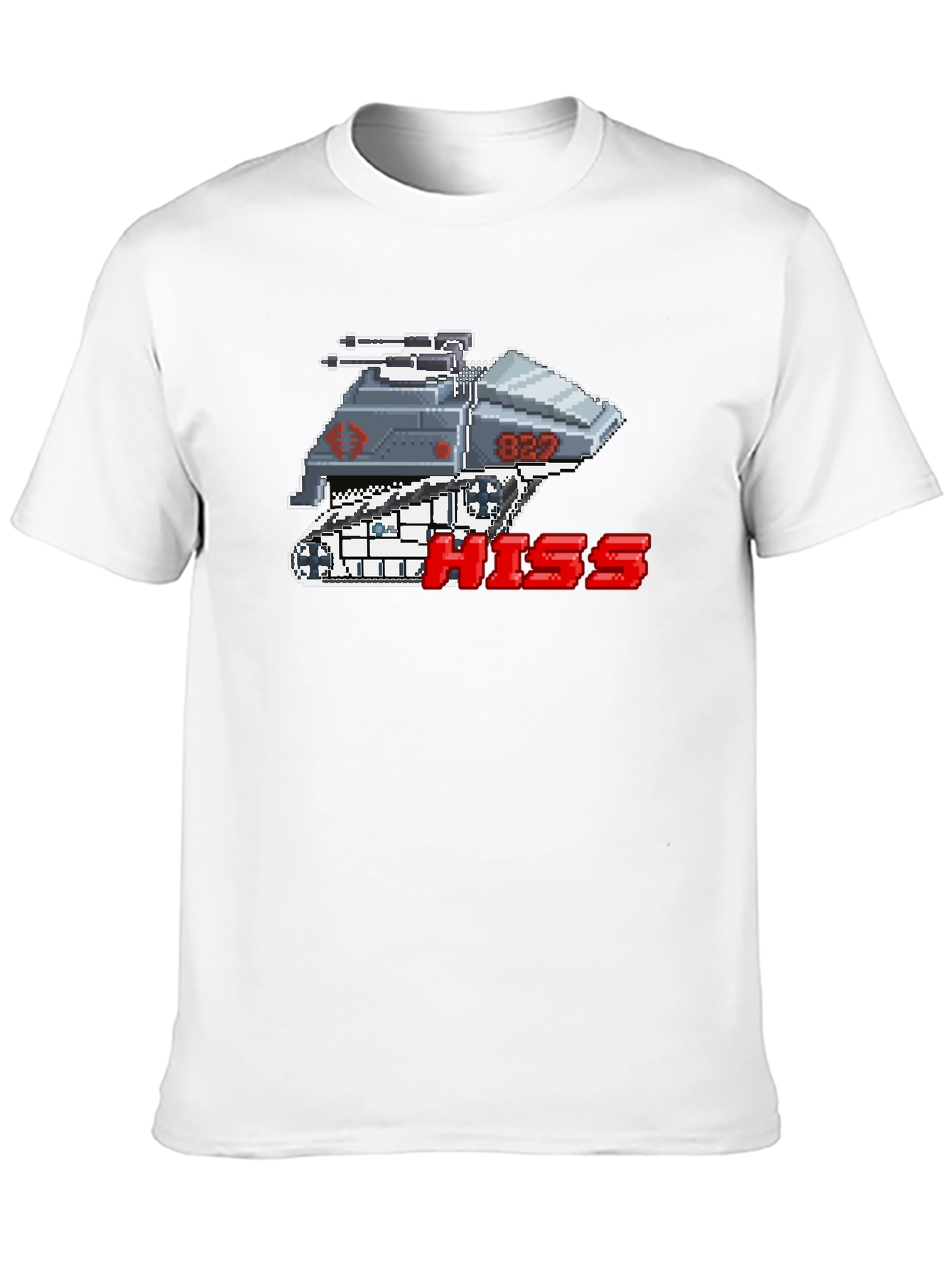 Camiseta Negra Pixelada HISS Cobra para Hombre