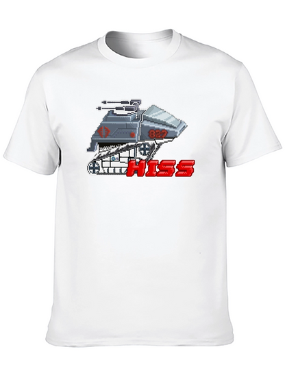 Camiseta Negra Pixelada HISS Cobra para Hombre
