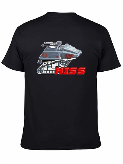 Camiseta Negra Pixelada HISS Cobra para Hombre