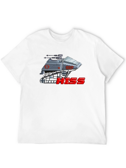 Camiseta Negra Pixelada HISS Cobra para Hombre