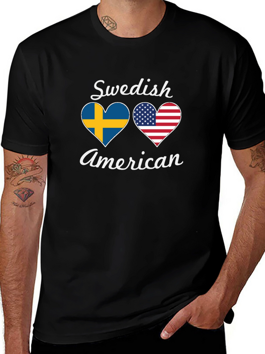 Camiseta Sueco Americana con Diseño de Corazón