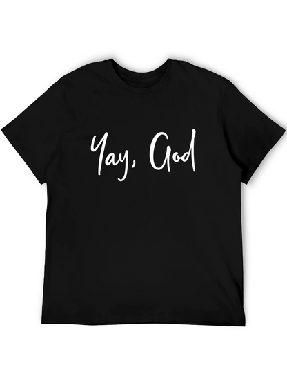 Camiseta Negra Yay God para Hombre
