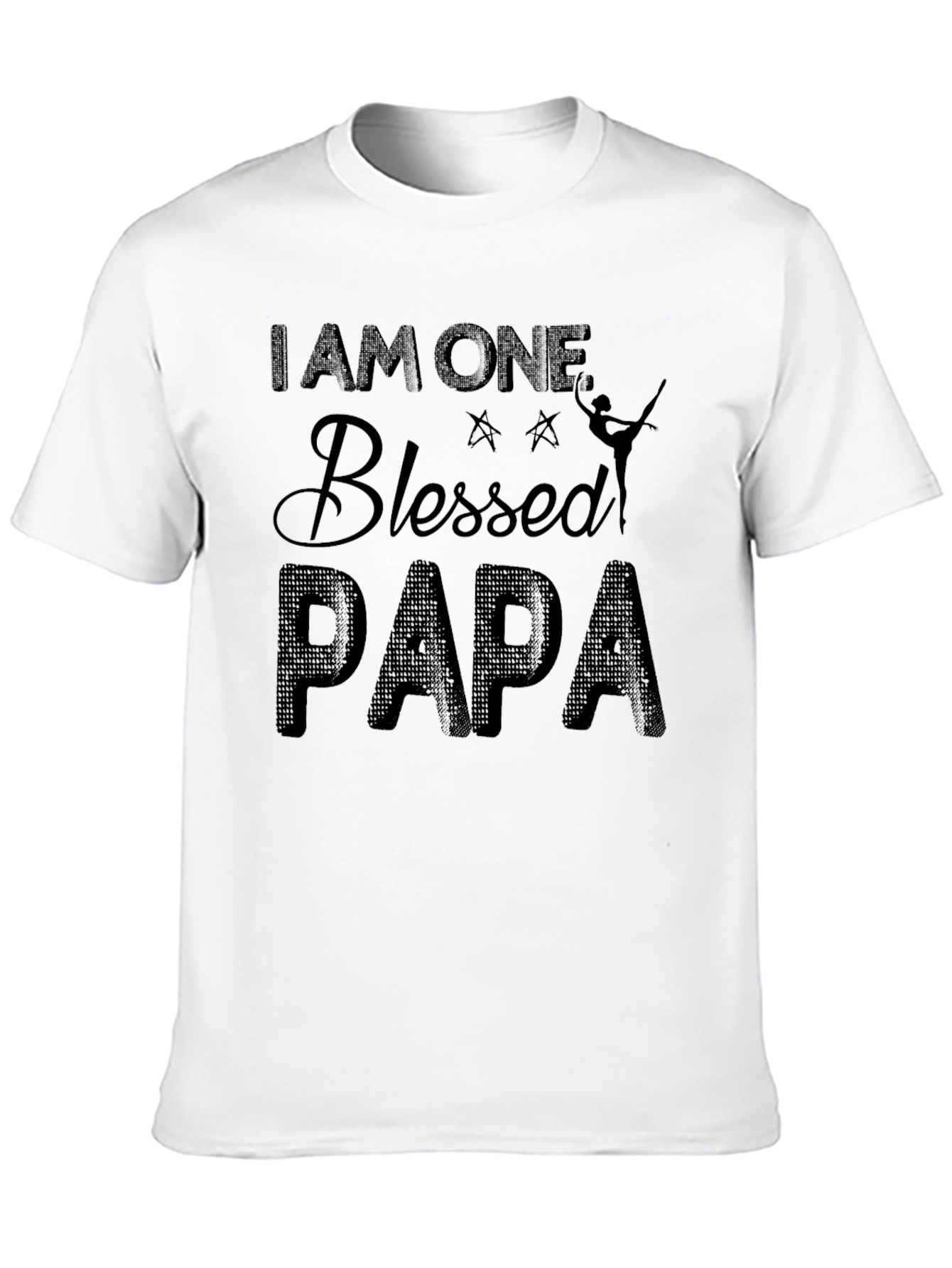 Camiseta Negra Blessed Papa para Hombre