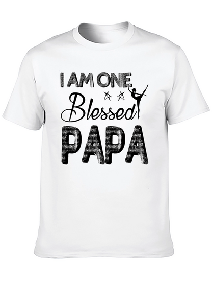 Camiseta Negra Blessed Papa para Hombre