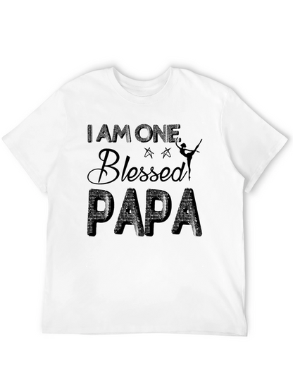 Camiseta Negra Blessed Papa para Hombre