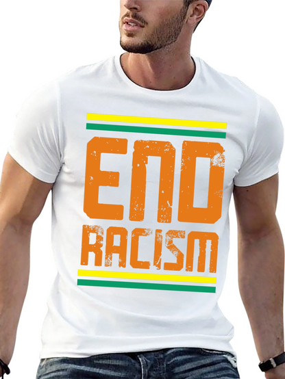Camiseta End Racism con Diseño Gráfico