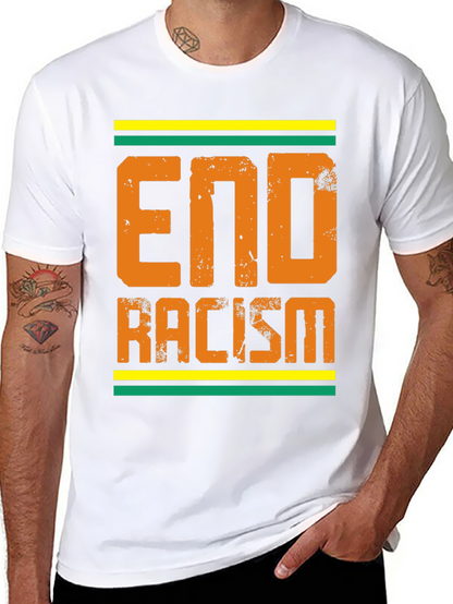 Camiseta End Racism con Diseño Gráfico