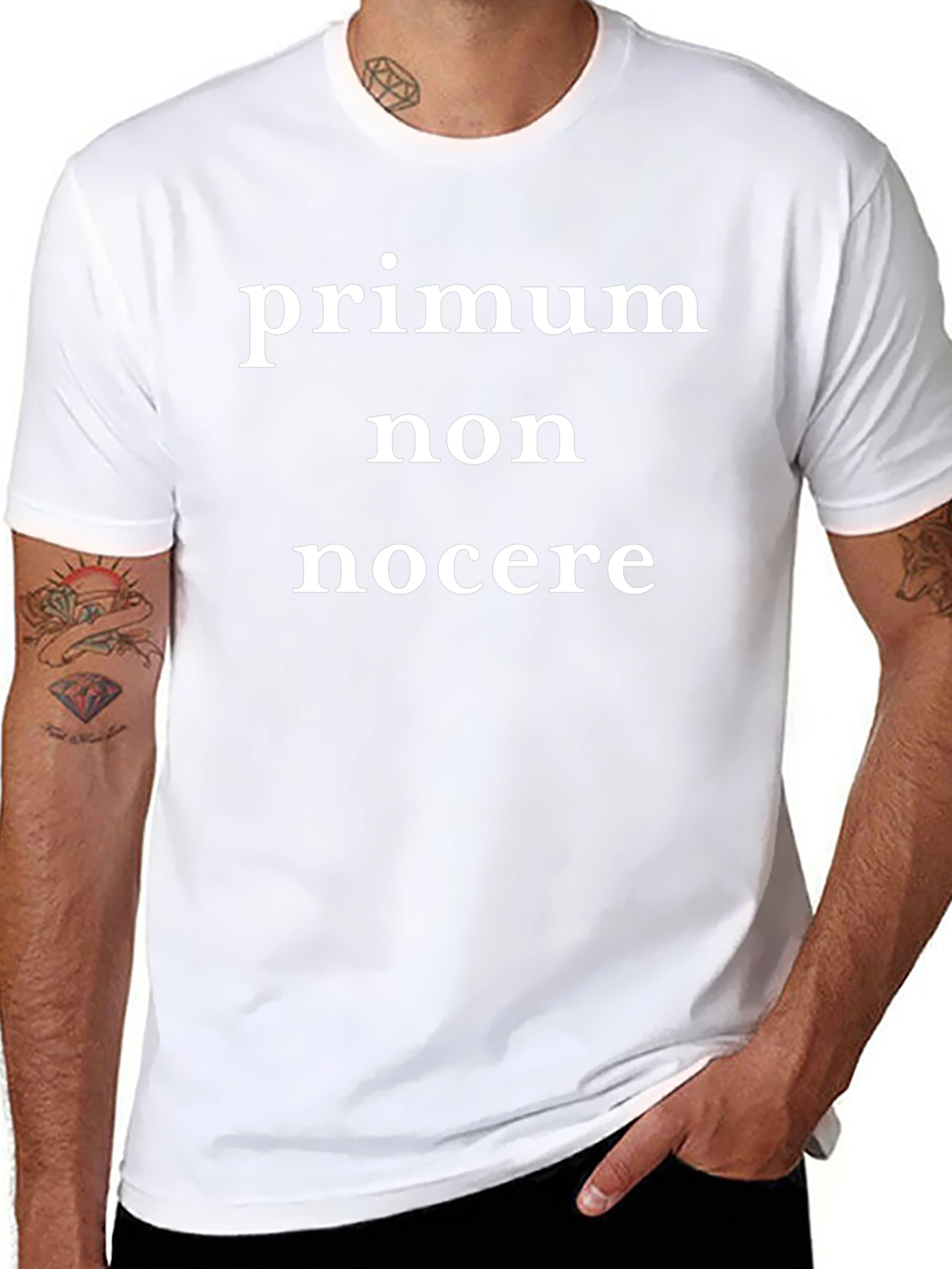 Camiseta Negra: Primum Non Nocere