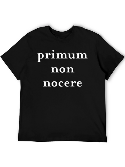 Camiseta Negra: Primum Non Nocere