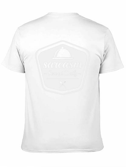 Camiseta Negra Sarcasmo Servido a Diario