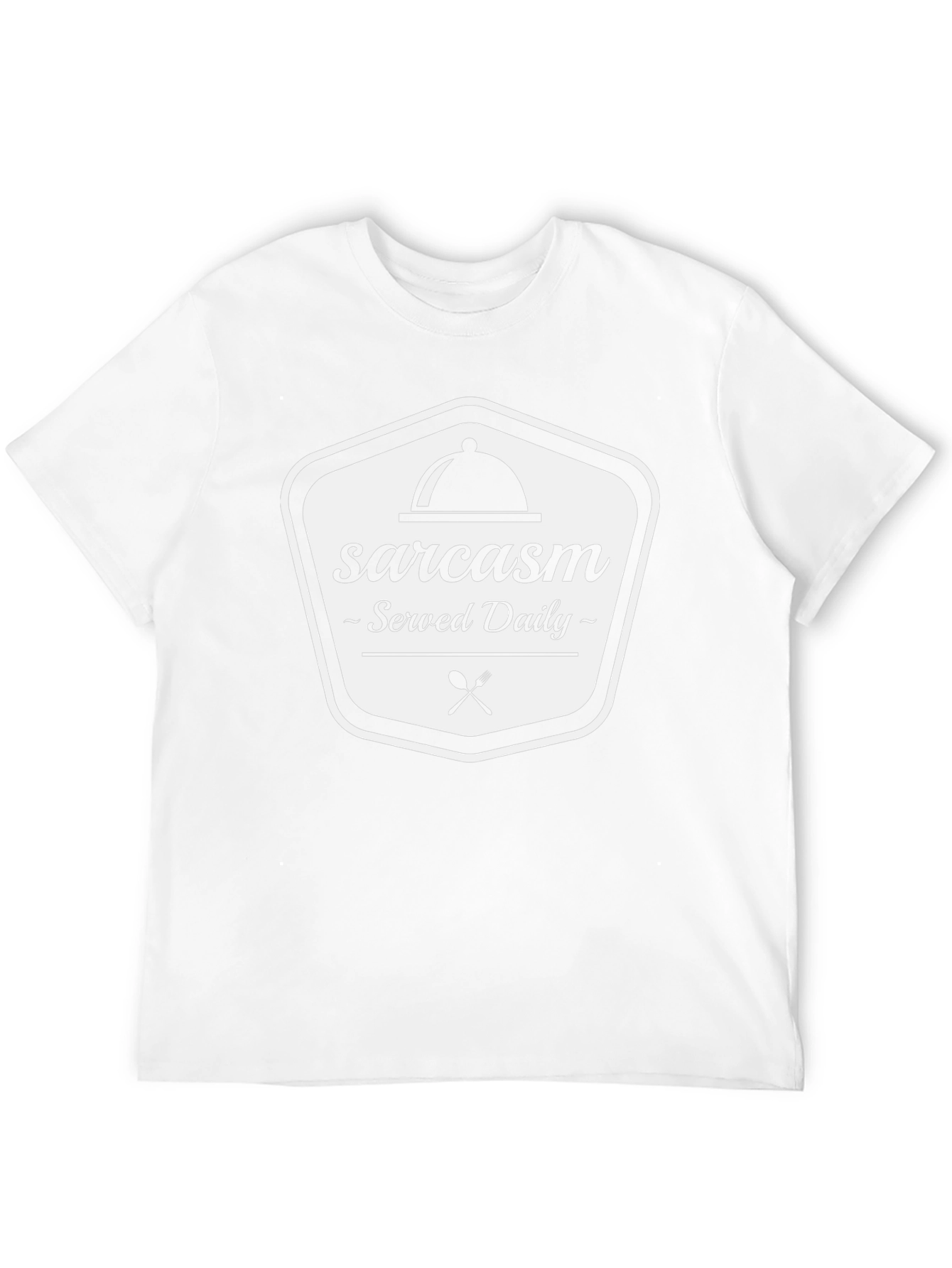 Camiseta Negra Sarcasmo Servido a Diario