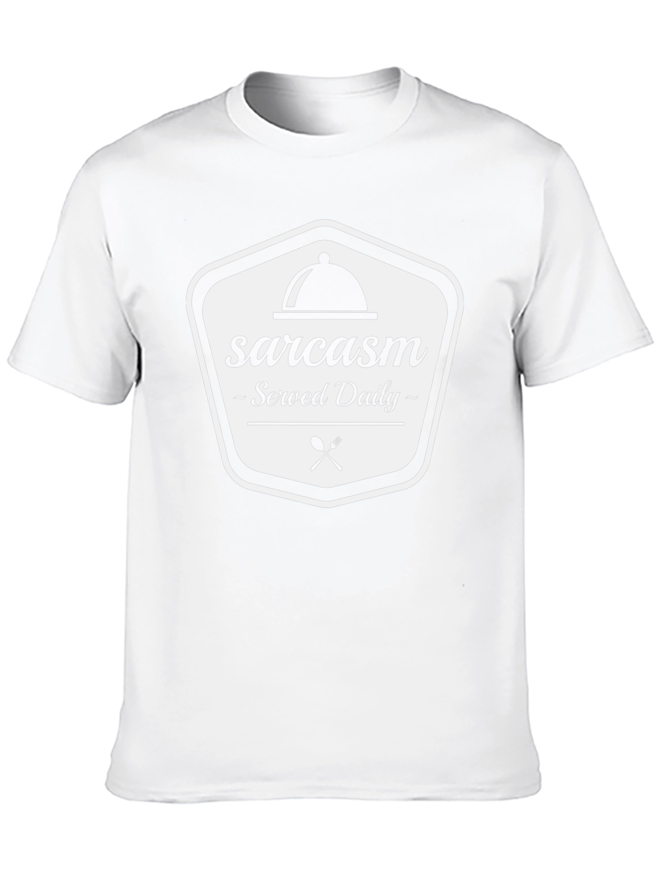 Camiseta Negra Sarcasmo Servido a Diario