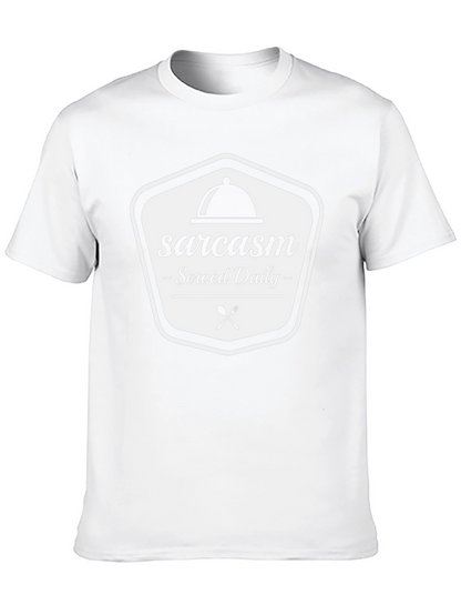 Camiseta Negra Sarcasmo Servido a Diario