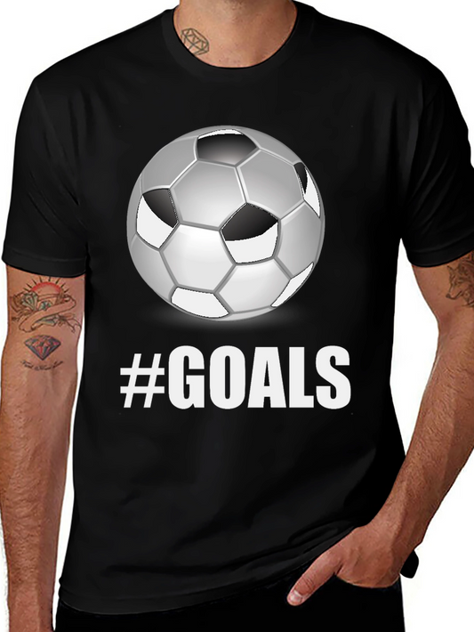 Camiseta Negra Fútbol #GOALS
