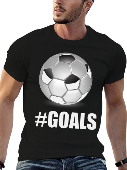 Camiseta Negra Fútbol #GOALS