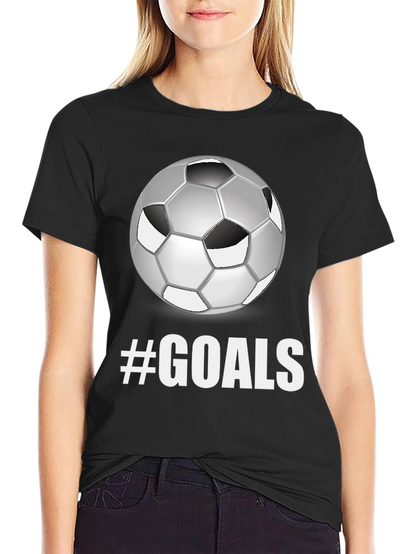Camiseta Negra Fútbol #GOALS