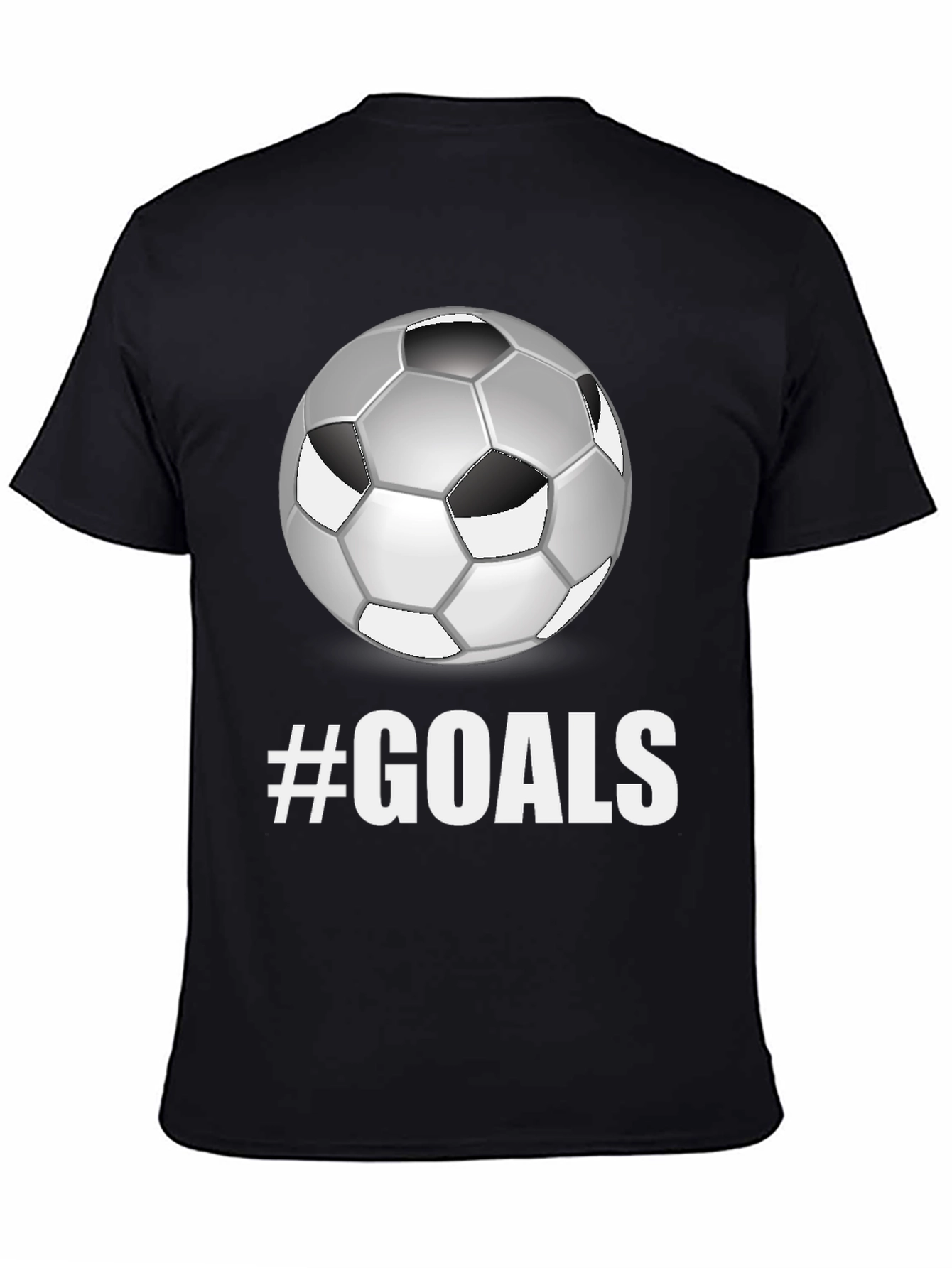 Camiseta Negra Fútbol #GOALS