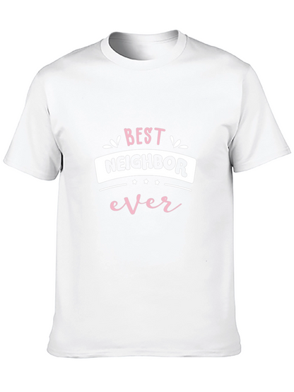 Camiseta Negra Mejor Vecino Ever