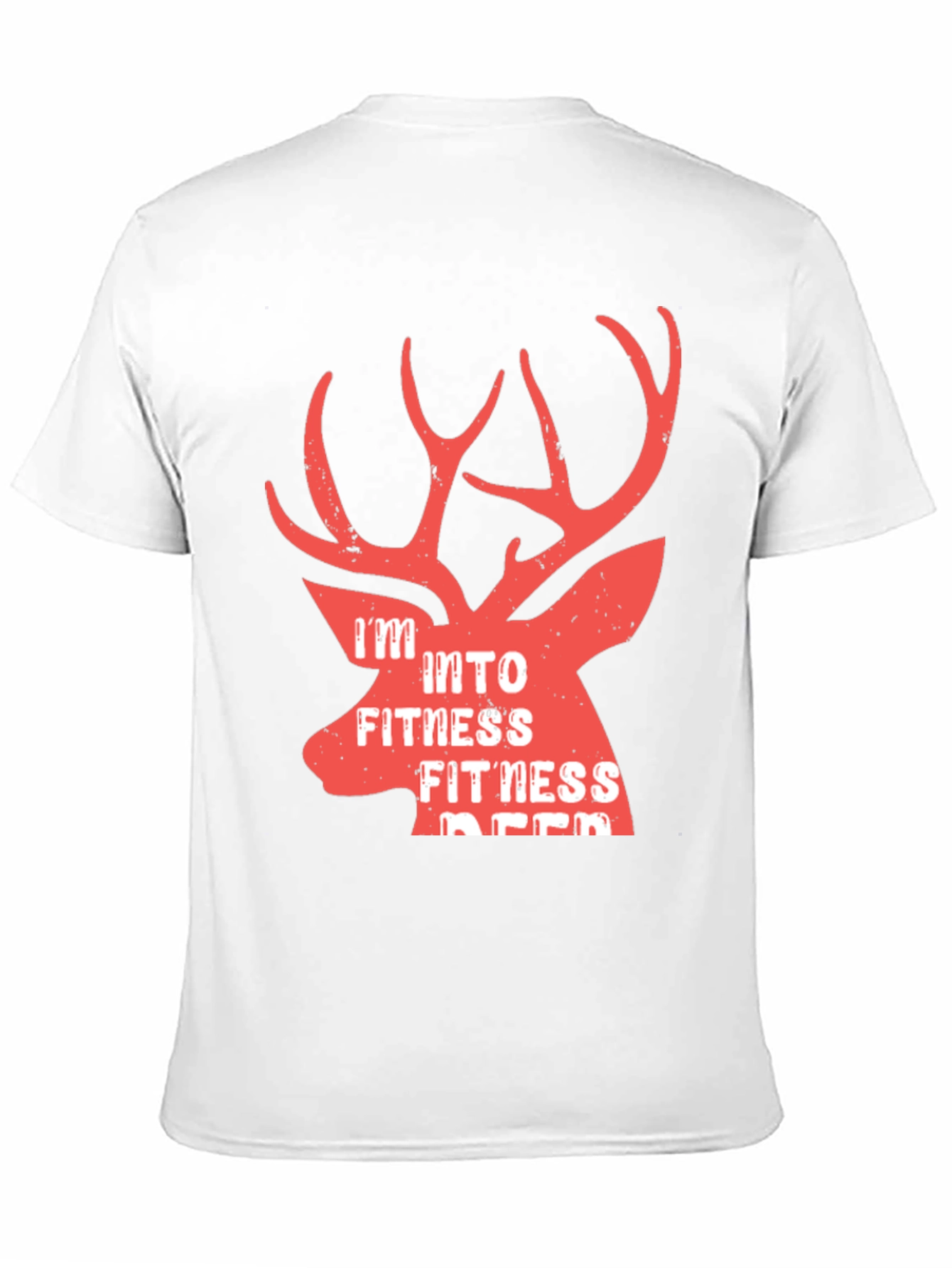 Camiseta Hombre Negra Fitness Deer