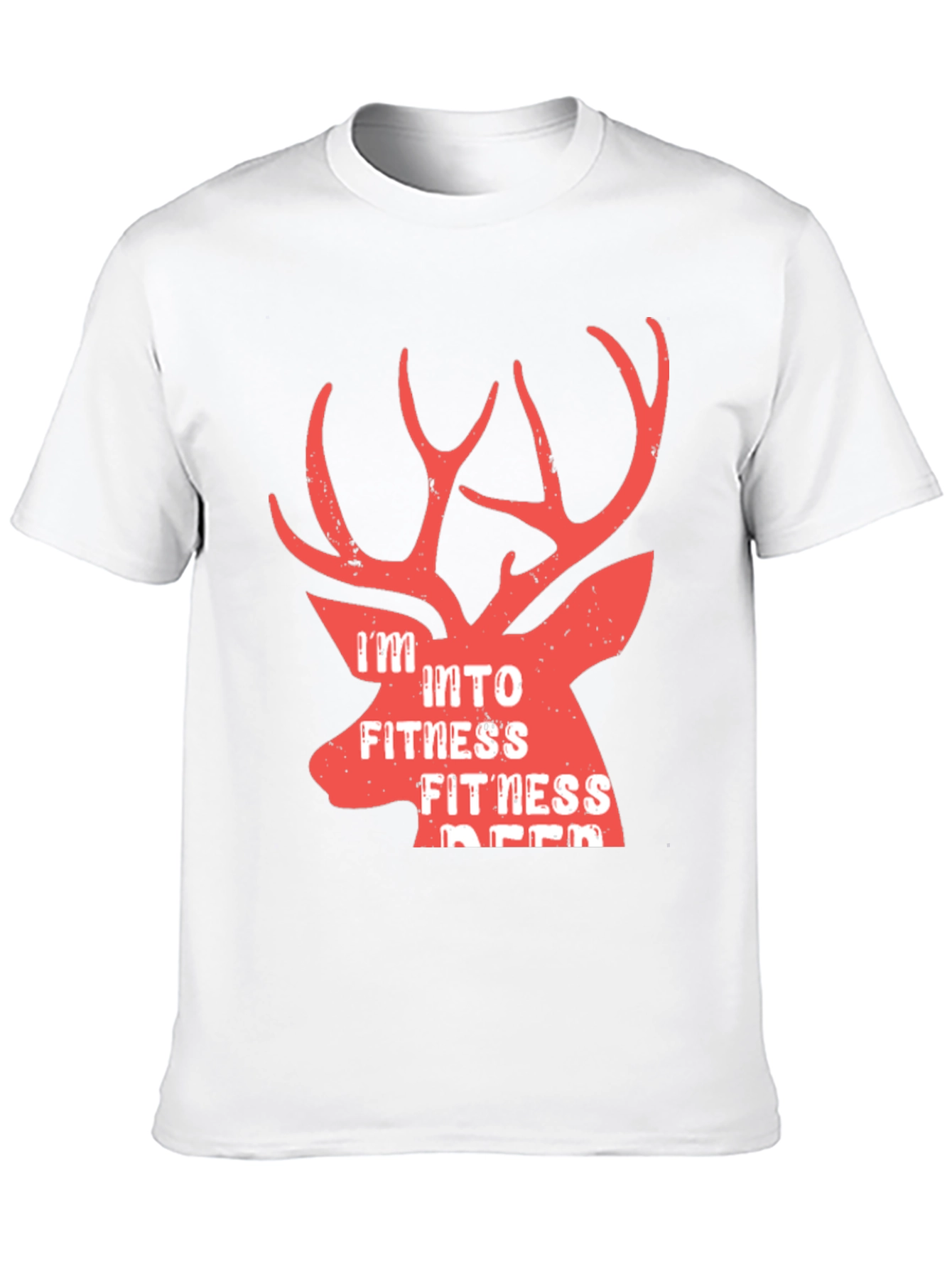 Camiseta Hombre Negra Fitness Deer