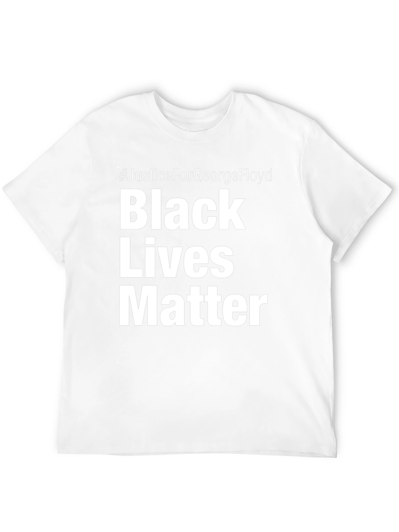 Camiseta Negra #JusticeForGeorgeFloyd Black Lives Matter