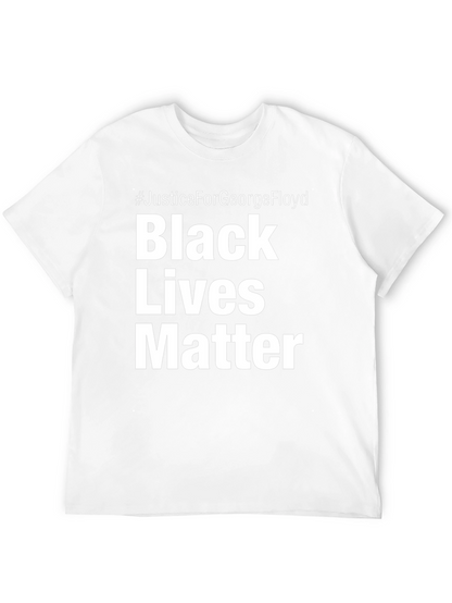 Camiseta Negra #JusticeForGeorgeFloyd Black Lives Matter