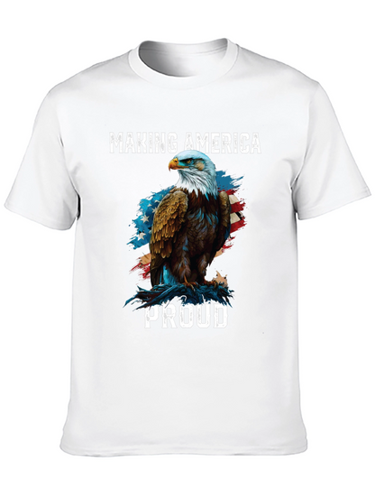 Camiseta Negra Águila Americana: Orgullo y Patriotismo