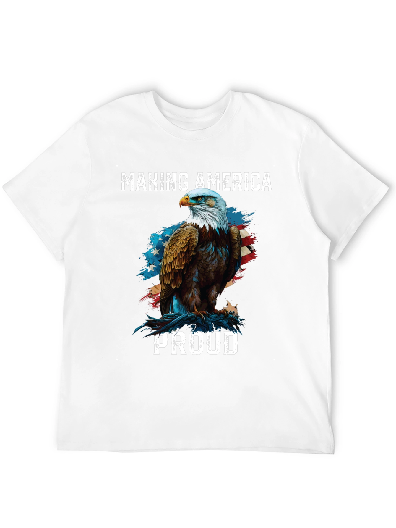 Camiseta Negra Águila Americana: Orgullo y Patriotismo