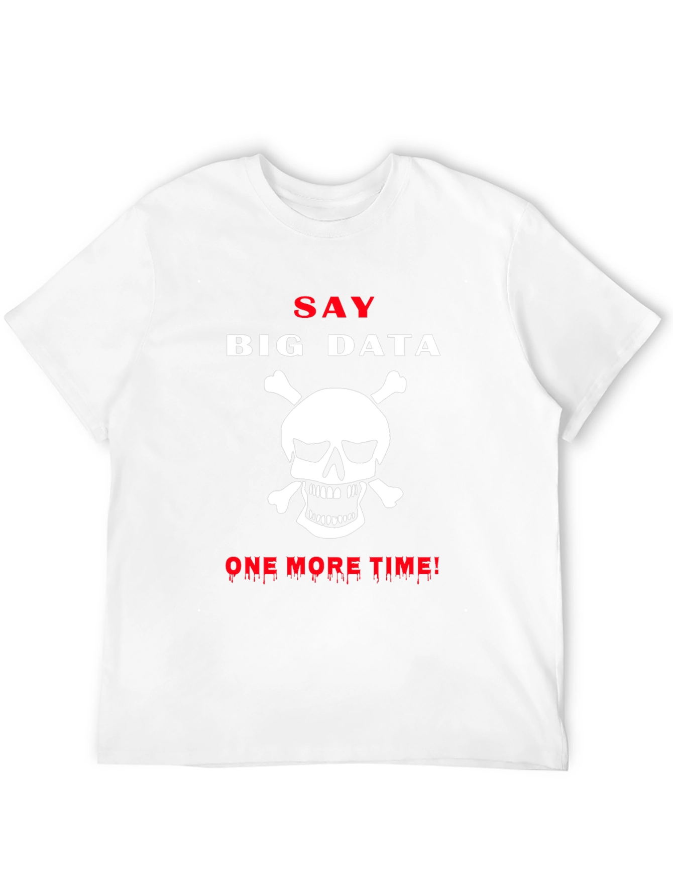 Camiseta Negra Big Data Calavera Hombre