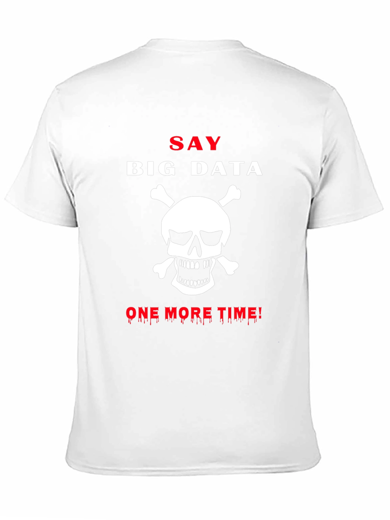 Camiseta Negra Big Data Calavera Hombre
