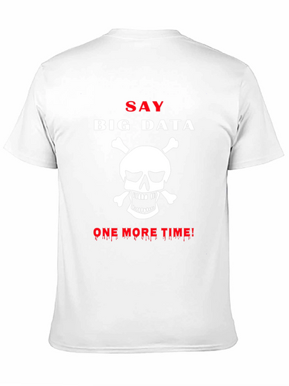 Camiseta Negra Big Data Calavera Hombre