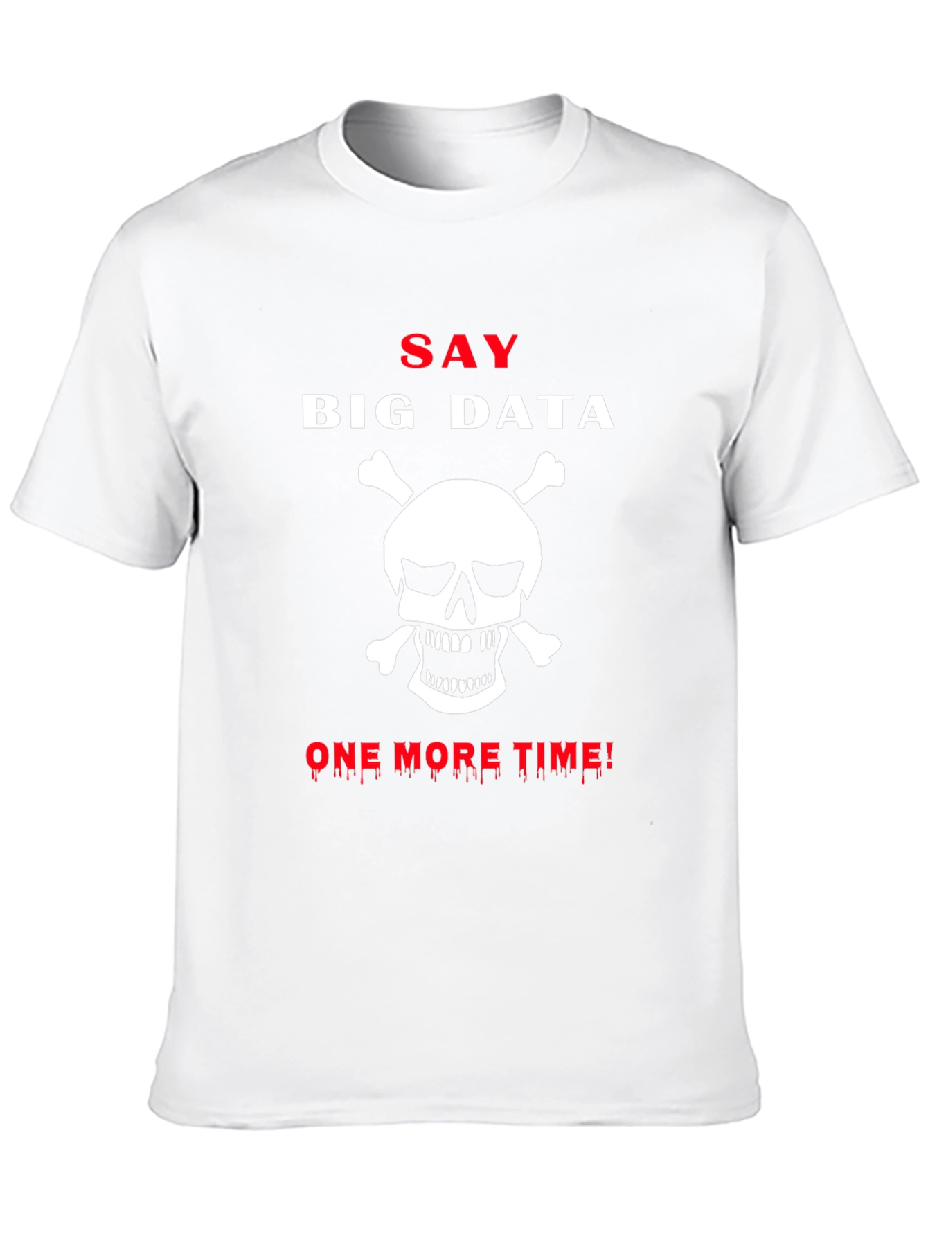 Camiseta Negra Big Data Calavera Hombre