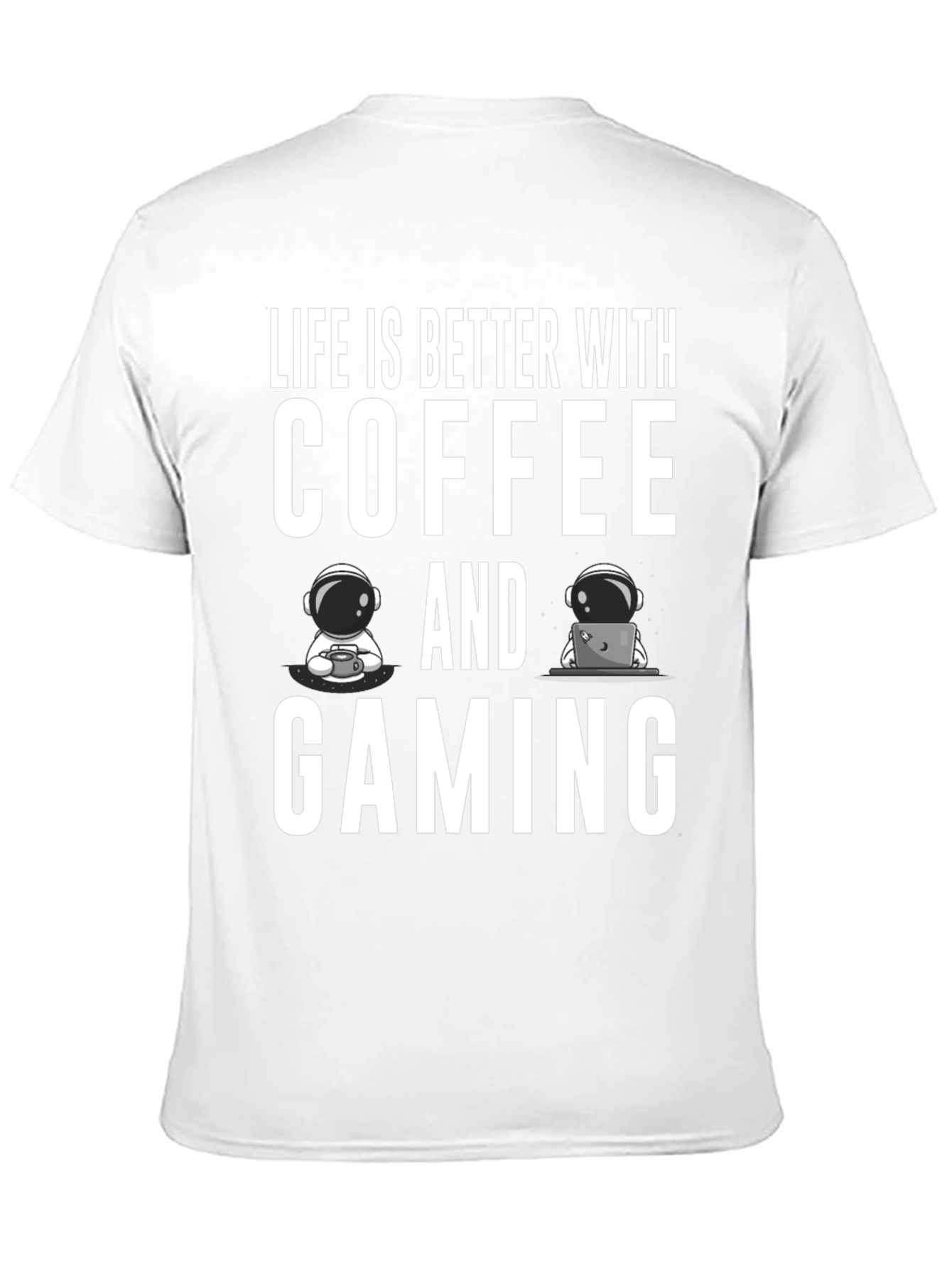 Camiseta Negra: Café y Gaming - La Combinación Perfecta