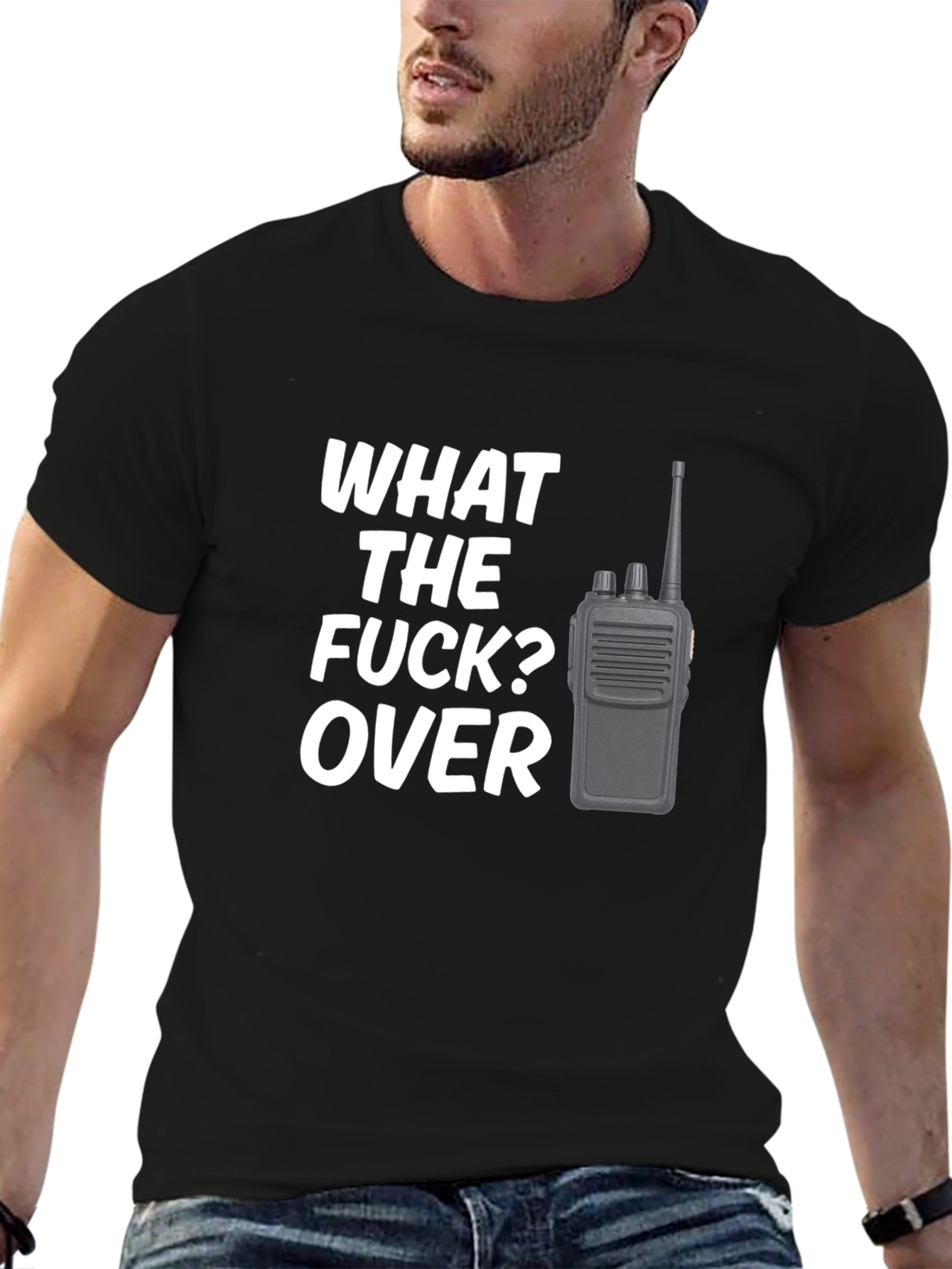 Camiseta Negra: ¿Qué Diablos? ¡Cambio!