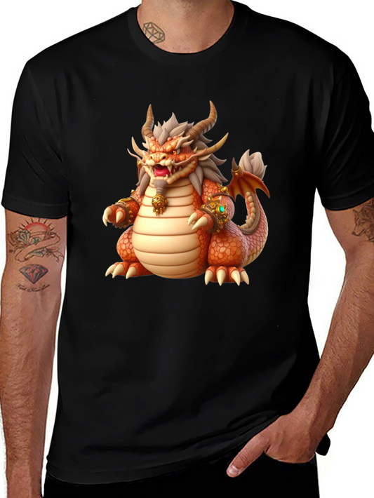 Camiseta Dragón Naranja para Hombre
